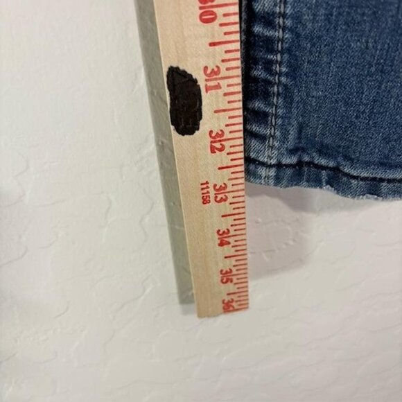 Miss Me Jeans Womens 31 Blue Straight Leg Embroidered Pockets Stretch Denim - Picture 8 of 8